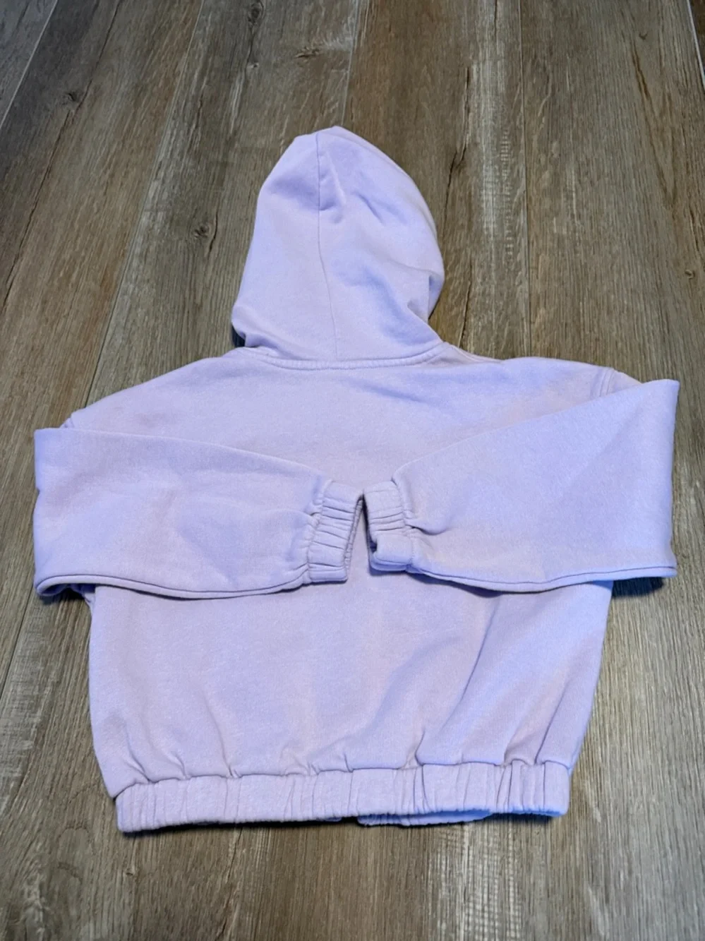 Old Navy Lavender Zip Front Hoodie with 'Positive Mind' Graphic